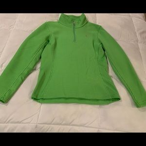 Lime green Spyder quater zip!